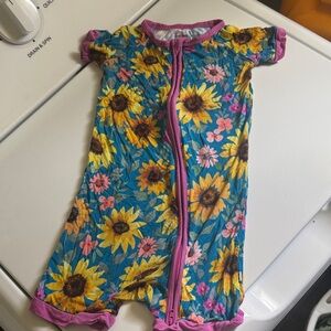 Little Sleepies Purple and Blue Baby Romper